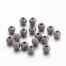 Grey Stardust Mesh Round Metal Beads
