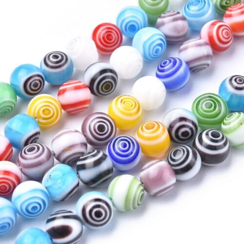 Handmade Millefiori Glass Beads