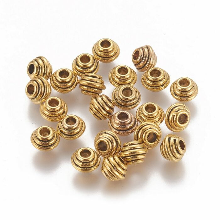 Tibetan Style Golden Metal Bead
