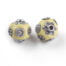 Light Yellow Silver Kashmiri Bead