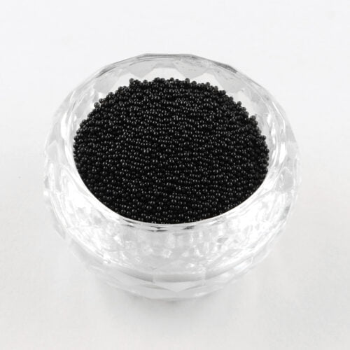 Black Nail Art Glitter Beads