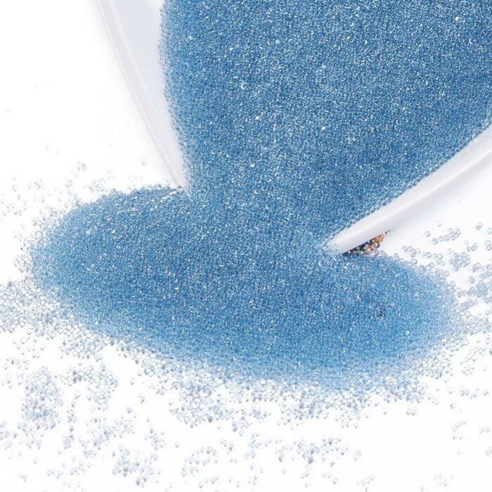 Sky Blue Nail Art Glitter Beads