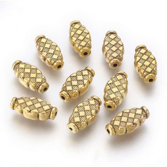 Tibetan Style Golden Metal Beads