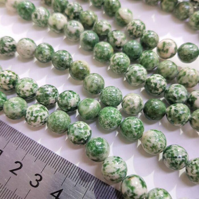 Lovely Colour Green Spot Jasper Gemstones (6mm) - Australia Sale