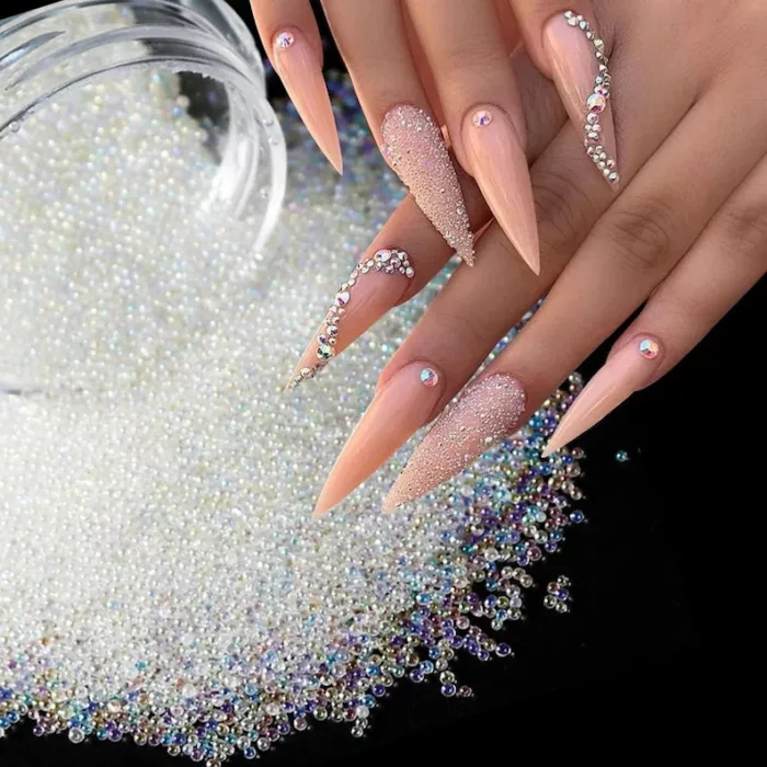 nail art glitter caviar micro 3D beads