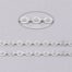Silver Flat Oval Cable Jewellery Chains