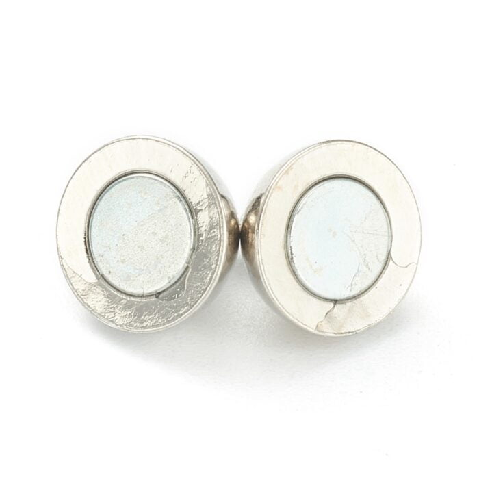 Platinum Silver Magnetic Clasps