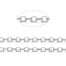 Silver Flat Oval Cable Jewellery Chain