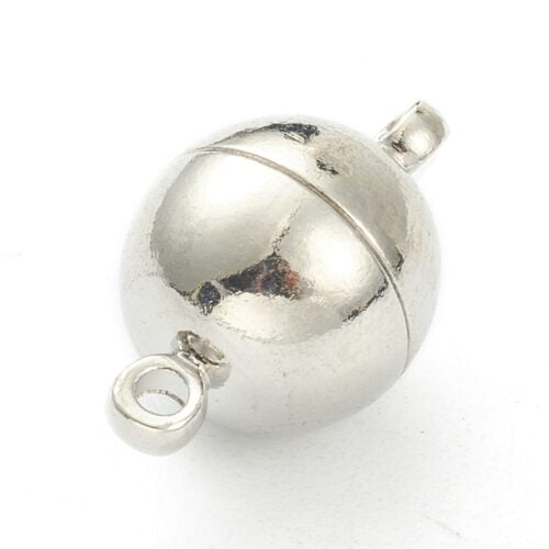 Platinum Silver Magnetic Clasps