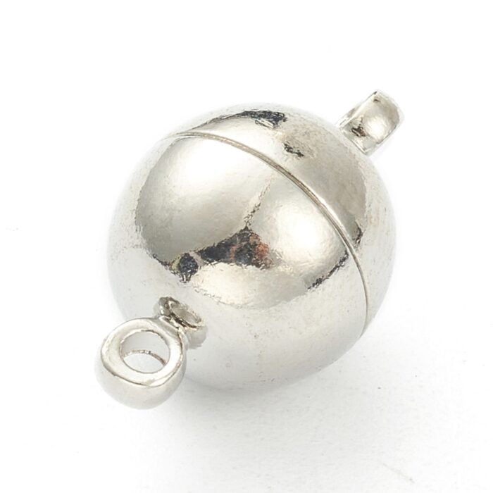 Platinum Silver Magnetic Clasps
