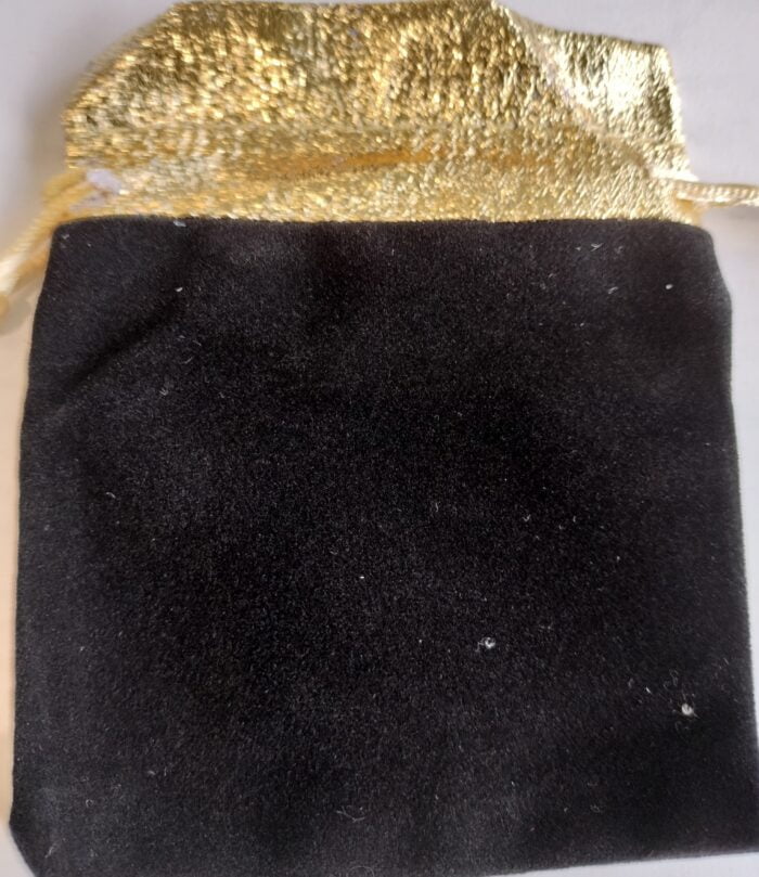 Black Velvet Drawstring Gift Bag Pouch