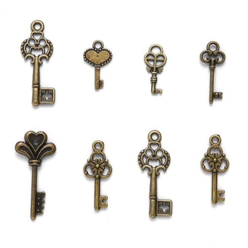 Tibetan Alloy Antique Bronze Key Pendant