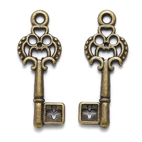 Tibetan Alloy Antique Bronze Key Pendant