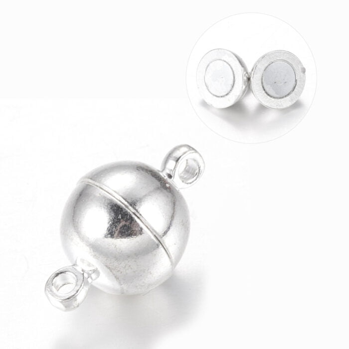 Silver Magnetic Clasps