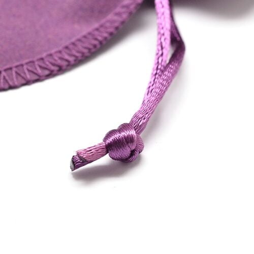 Purple Velvet Drawstring Gift Bag Pouch