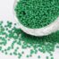 Matte Green Seed Beads