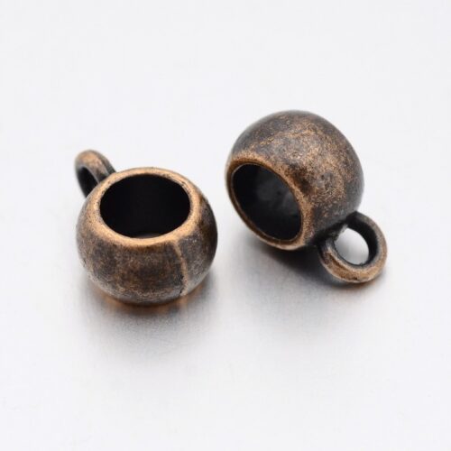 Copper Tube Pendant Bails