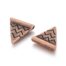 Red Copper Triangle Metal Beads