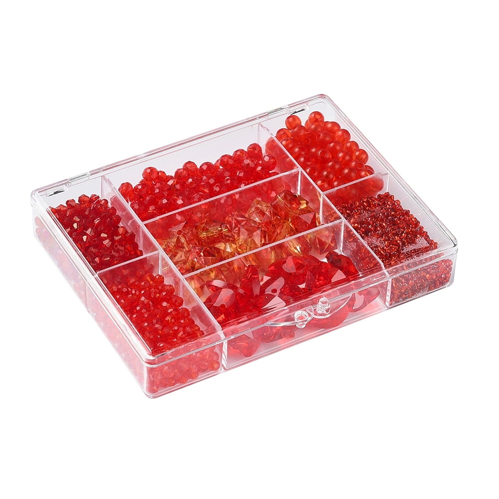Beautiful Red Beading Kit with Over 1600 Beads Jewellery Making