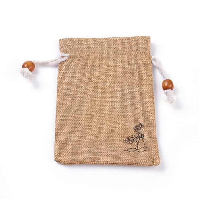 Burlap Drawstring Gift Bag Pouch
