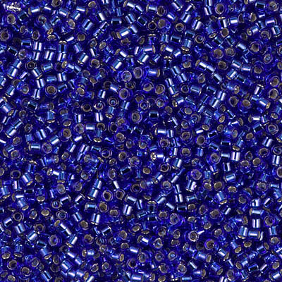 Miyuki Silver Lined Cobalt Delica Seed Beads