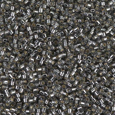 Silver Lined Gray Delica Seed Beads