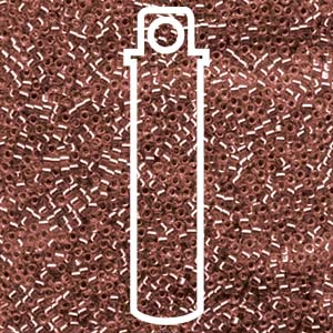 Silver Lined Dk Cranberry Delica Beads