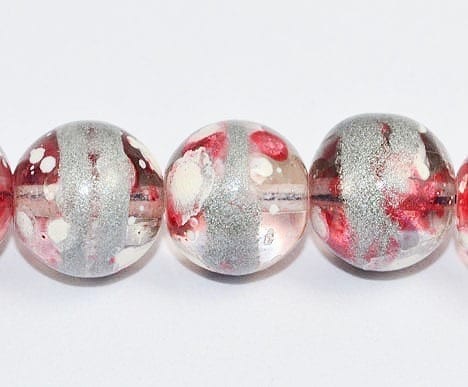 Fancy Glass Beads - Round (6mm)