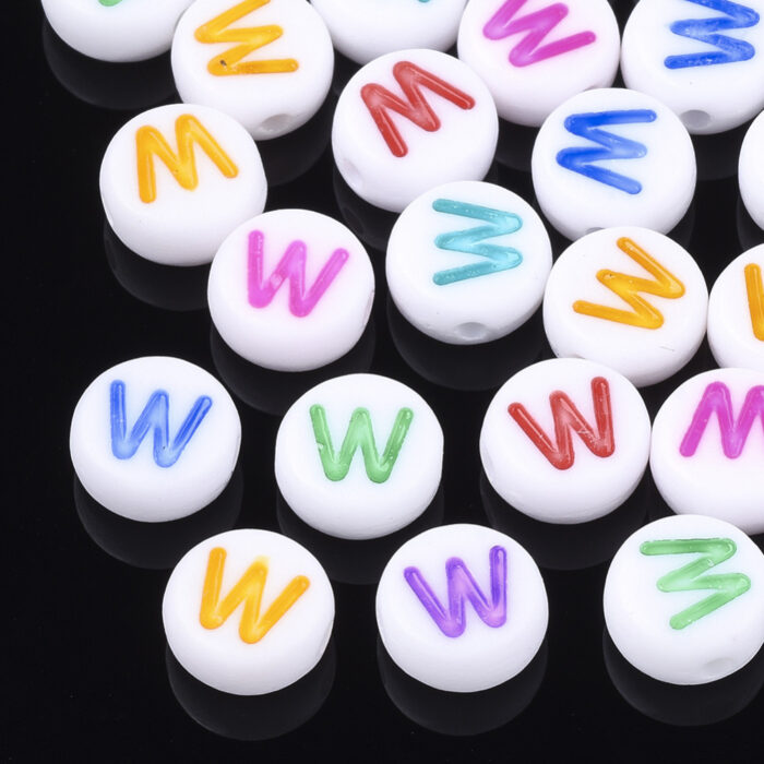 Alphabet W Letter Beads