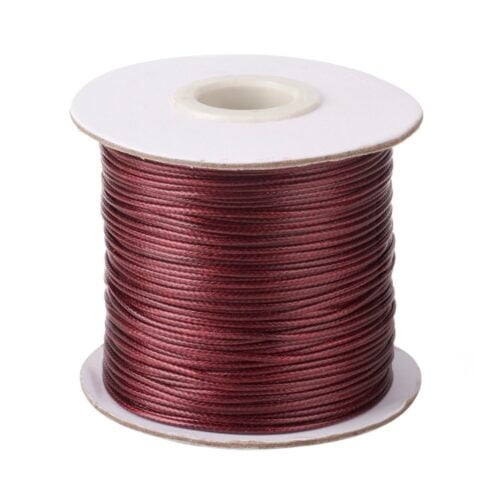 Maroon Polyester Waxed Wire