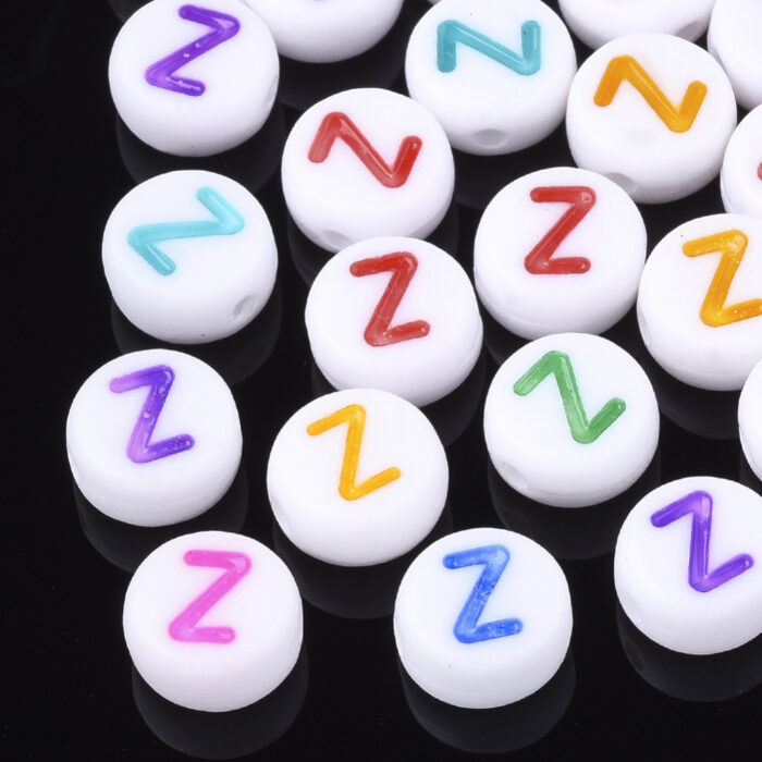 Alphabet Z Letter Beads