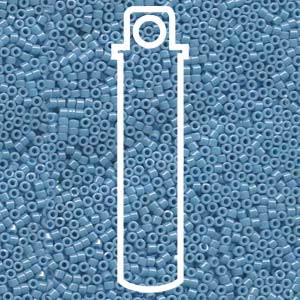 Perfect Round Opaque Miyuki Light Blue Luster Seed Beads