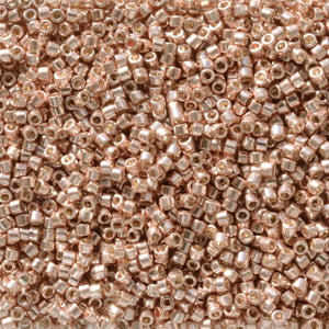 Galvanised Bright Copper Seed Beads