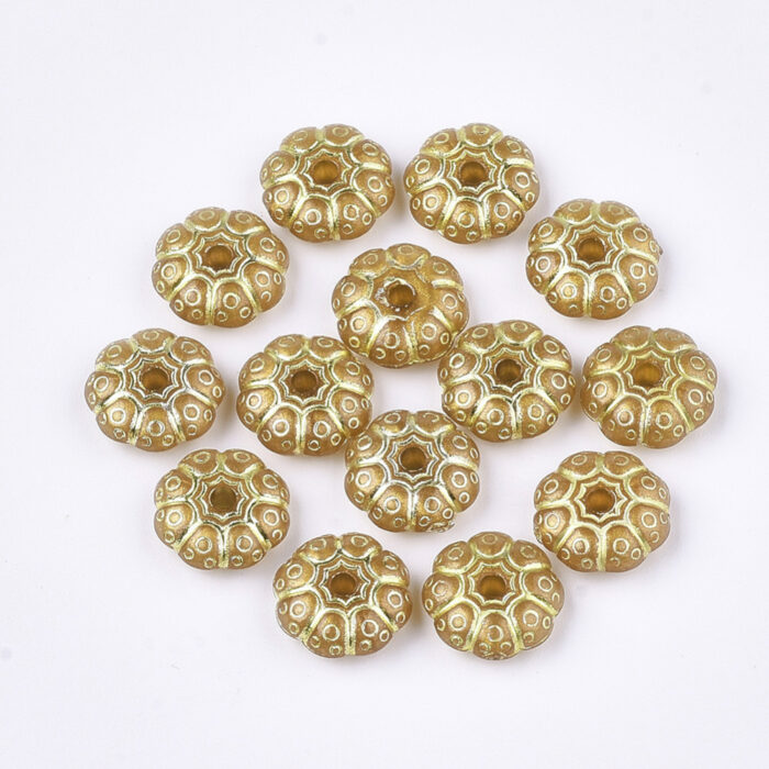 Floral Acrylic Beads