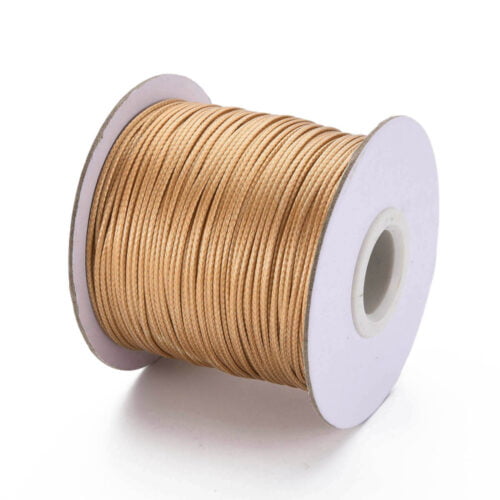 Light Gold/Brown Polyester Waxed Wire