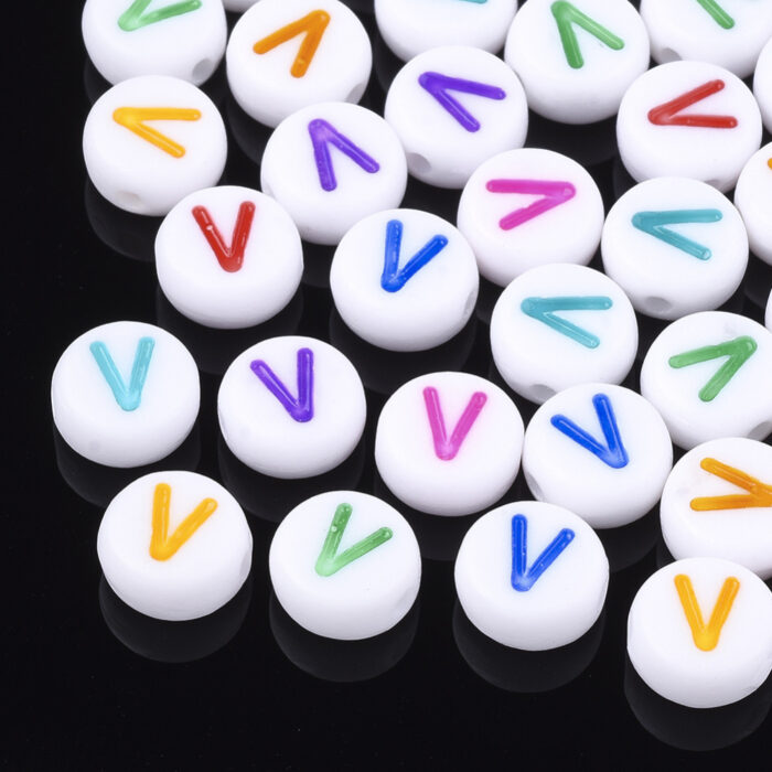 Alphabet V Letter Beads
