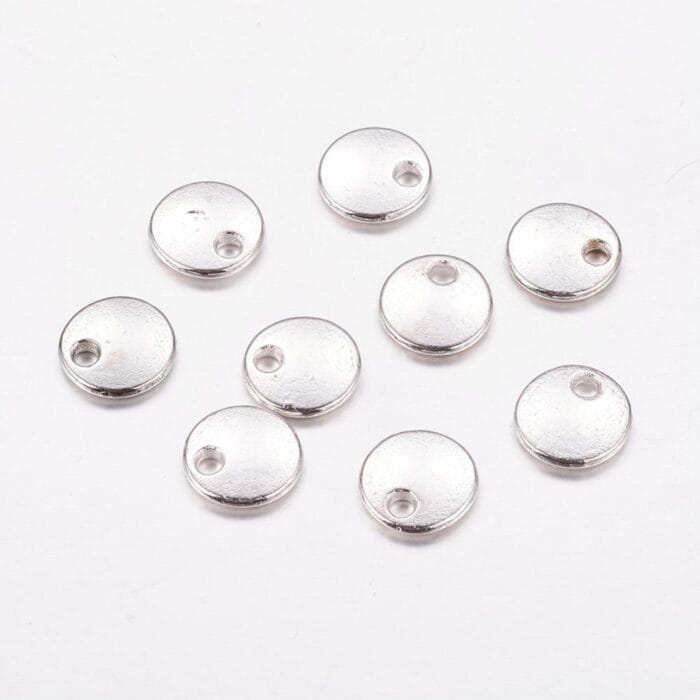 Silver Plated Round  Engraving Plate