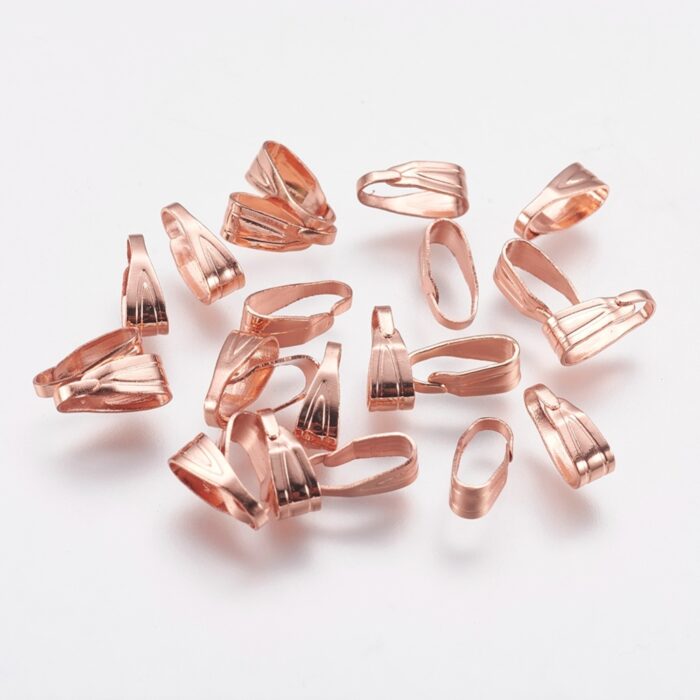 Rose Gold Snap On Bails