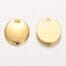Gold Plated Oval Engraving Plate