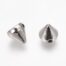 Silver Cone Acrylic Beads