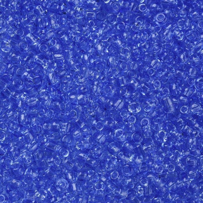Transparent Blue Seed Beads