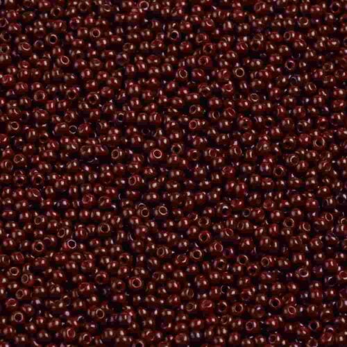 Matte Brownish Red Seed Beads