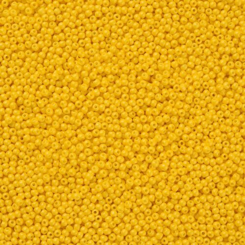 Matte Bright Yellow Seed Beads