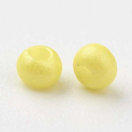 Matte Pale Yellow Seed Beads