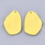 Yellow Spray Painted Metal Pendant
