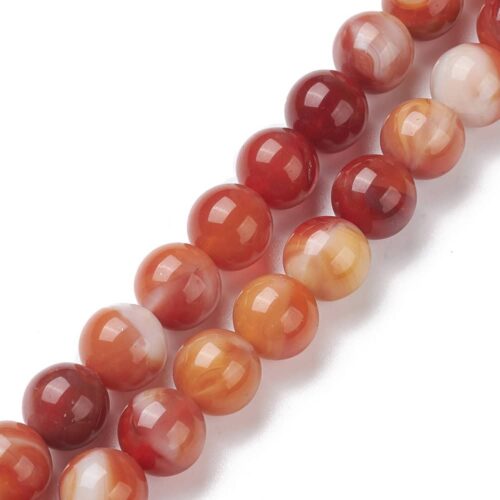 Reddish Brown Lampwork Beads
