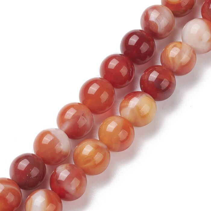 Reddish Brown Lampwork Beads