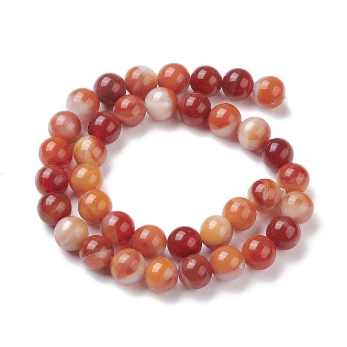 Reddish Brown Lampwork Beads