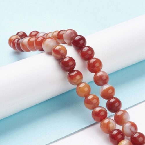 Reddish Brown Lampwork Beads