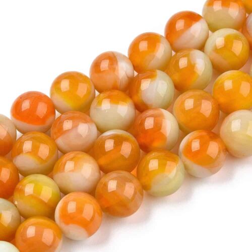 Two Tone Sandy Lampwork Beads